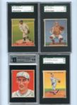 1933 Goudey Lot of Eight Graded Cards-Mostly SGC 70-80's
