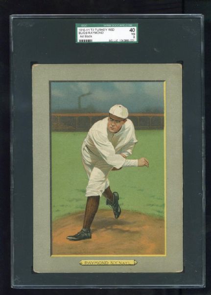 T3 #113 Bugs Raymond, New York Giants Turkey Red Back SGC 40