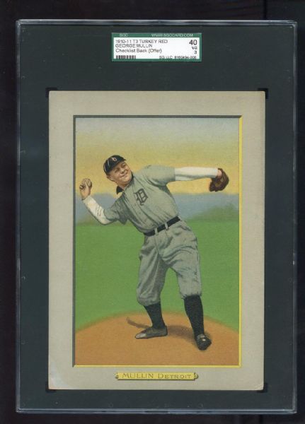 T3 #30 George Mullin, Detroit Tigers SGC 40