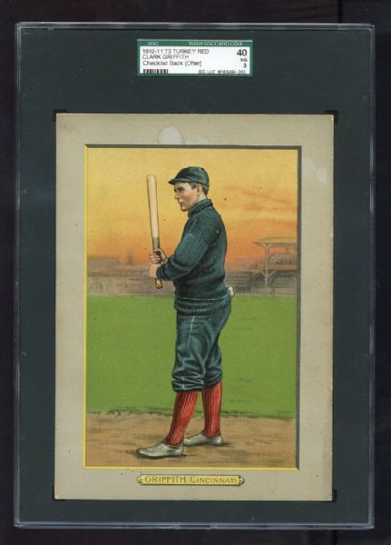 T3 #17 Clark Griffith, CIncinnati Reds SGC 40