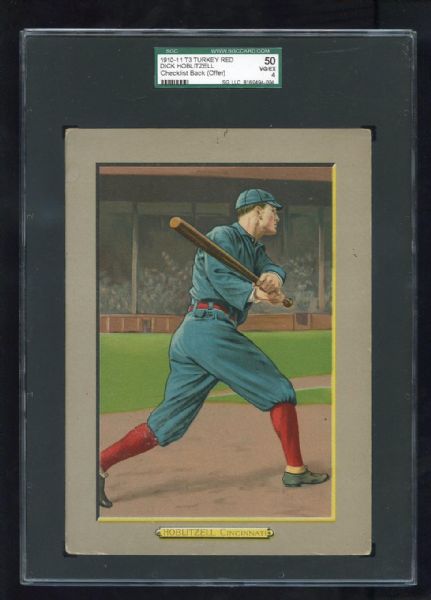 T3 #97 Dick Hoblitzell, Cincinnati Reds SGC 50