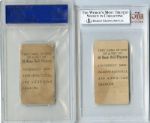 Four Card E-card Lot All Graded E101, E102 & E106