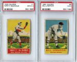 1933 Delong Lot of Two Cards #1 Marty McManus PSA 2 & #9 Bill Urbanski PSA 3