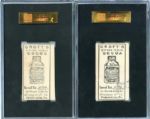 E92 Croft's Cocoa Lot of Two Cards Admiral Schlei and Otto Knabe Both SGC A