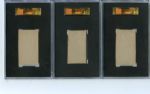 1930's W-UNC Playing Strip Cards Lot of Five SGC Graded