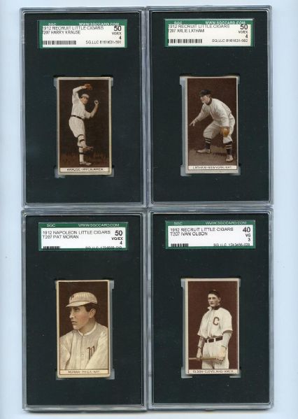 T207 Lot of Four SGC Graded 40 & 50s Including A Napoleon Back