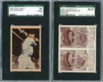 Lot of Two Dimaggio Cards 1941 Double Play Joe DiMaggio and 1952 Berk Ross Dom DiMmagio
