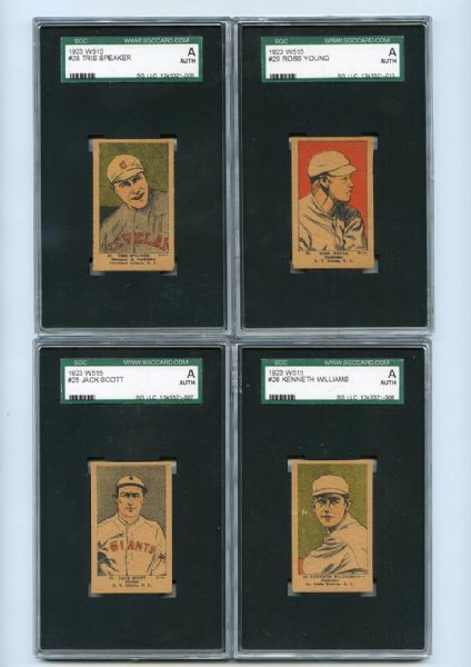 W515 Lot of Nine Different Including HOFers All SGC Graded