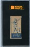 1947 Menko Kazuto Tsuroka w/Ted Williams SGC 40