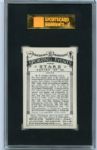 1935 J. A. Pattreiouex #19 Bobby Jones SGC 80