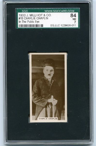 1930 J. Millhof & Co. #18 Charlie Chaplin SGC 84