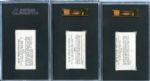 1928 Harrington's and Yuengling's Ice Cream Cards Lot of 3 SGC Graded