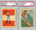 1956 Topps Adventure #26 and #78 Fitzsimmons Both PSA 8
