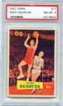 1957 Topps Basketball #13 Dolph Schayes Rookie Card PSA 8 