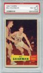 1957 Topps Basketball #5 Bill Sharman Rookie Card PSA 8 OC