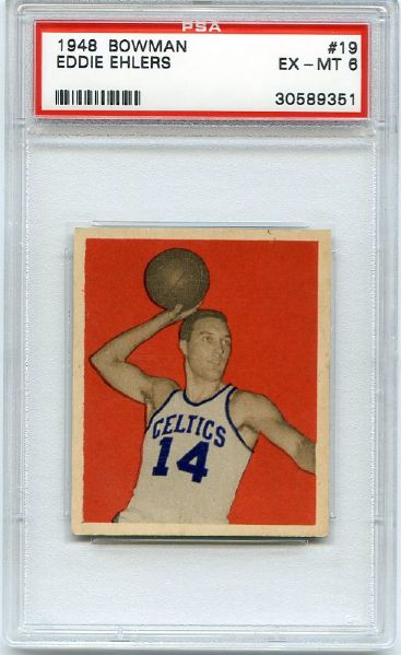 1948 Bowman Basketball #19 Eddie Ehlers PSA 6