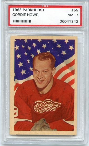 1963 Parhurst Hockey #55 PSA 7