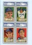 1952 Topps Baseball Lot of 30 Cards All Autographed PSA/DNA Certified
