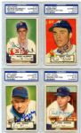 1952 Topps Baseball Lot of 30 Cards All Autographed PSA/DNA Certified
