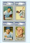 1952 Topps Baseball Lot of 30 Cards All Autographed PSA/DNA Certified