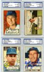 1952 Topps Baseball Lot of 30 Cards All Autographed PSA/DNA Certified