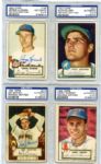 1952 Topps Baseball Lot of 30 Cards All Autographed PSA/DNA Certified