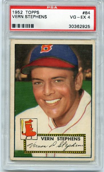 1952 Topps #84 Vern Stephens PSA 4