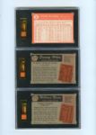 Lot of Three High Grade SGC Boston Red Sox Cards