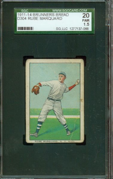 D304 Brunners Bread - Rube Marquard SGC20