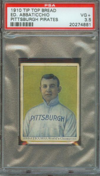 1910 D322 Tip Top Bread Abbaticchio - PSA 3.5