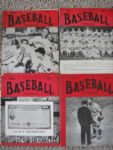 Nine issues of Baseball Magazine 1936-1945