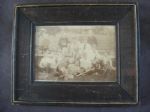 19th Century Baseball Team Album Photo in Period Frame