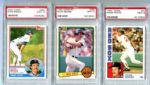 Six Wade Boggs Cards all PSA 9