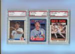 Six Wade Boggs Cards all PSA 9