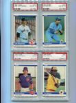 1984 Fleer Lot of Seven PSA 9's and 10's All HOFers Except One