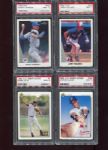 Twenty-one card lot of PSA 9's & 10's Mostly 1980's Rookie's and HOFers