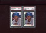 Twenty-one card lot of PSA 9's & 10's Mostly 1980's Rookie's and HOFers