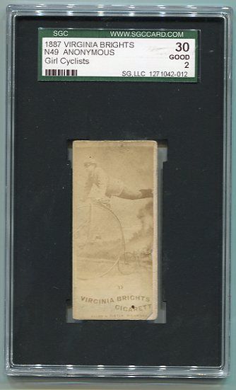 N49 1887 Virginia Brights Girl Cyclists SGC 30