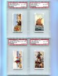 1939 Ogden's Ltd Sea Adventure Complete 50 Card Set PSA Graded Many 8's!