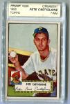 1952 Topps Baseball Pete Castiglione Blank Back