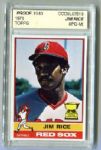 1976 Topps Baseball Jim Rice Blank Back Proof