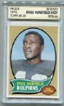 1970 Topps Football Paul Warfield Blank Back Proof