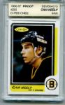 1986-87 O-Pee-Chee Hockey Card of Cam Neely Blank Back Proof
