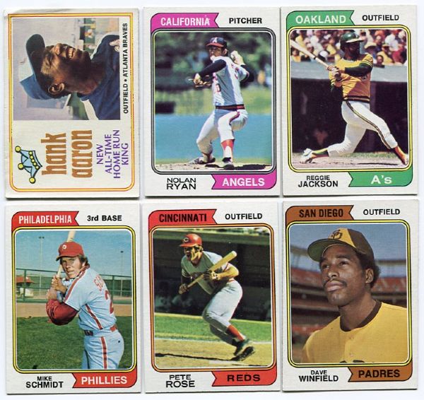 1974 Topps Baseball Near set- Missing Two Commons 