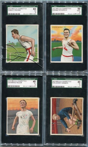 T218 Champion Athletes Lot of 13 Including Bowler, Roller Skater, Boxer ++