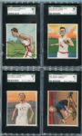 T218 Champion Athletes Lot of 13 Including Bowler, Roller Skater, Boxer ++