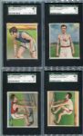T218 Champion Athletes Lot of 13 Including Bowler, Roller Skater, Boxer ++