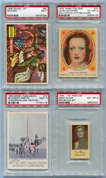 Nine Different PSA Graded Non-Sports Cards 