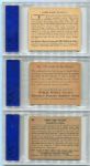 Nine Different PSA Graded Non-Sports Cards 