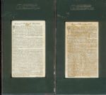 1888 N114 W. Duke, Sons & Co., Histories of Generals (4) SGC graded